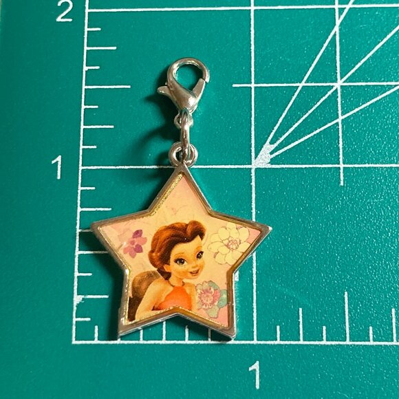 Vintage Disney Tinker Bell Fairy Rosetta Clip On Charm Zipper Pull Bag Purse - Picture 4 of 4